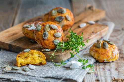 Scones au potiron et graines - Cocotte et Biscotte
